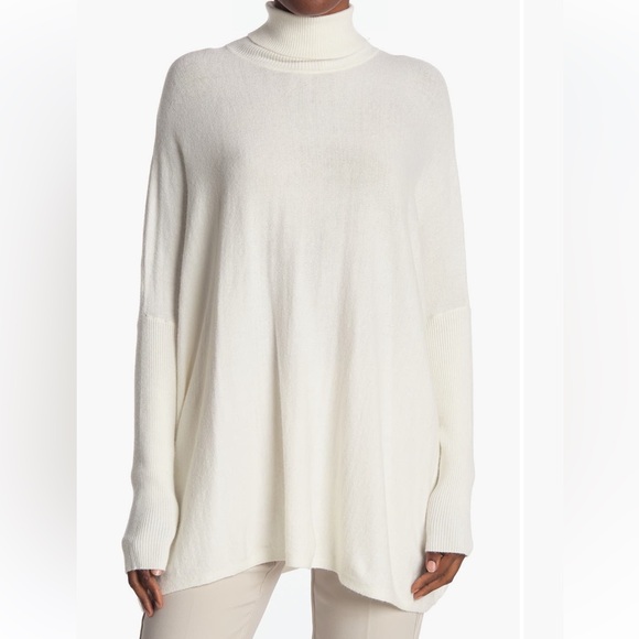 Joseph A Turtleneck Poncho Sweaters w/Ribbed Details, Nordstrom, Sz M-1X - Picture 6 of 14